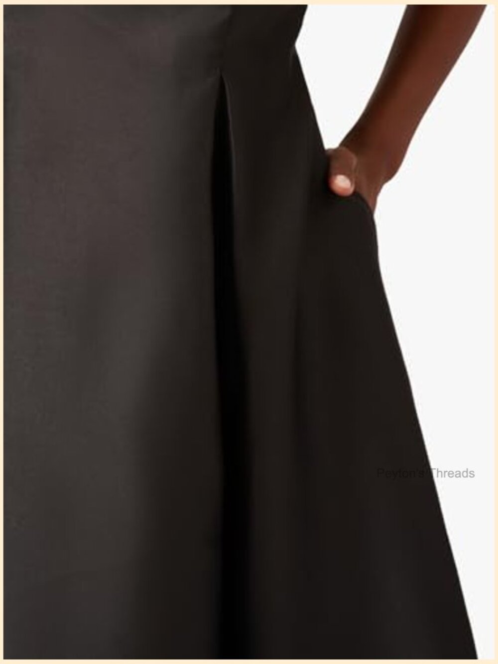 Sleeveless Tea Length Cocktail Dress Fit & Flare Boat Neck - Picture 6 of 7